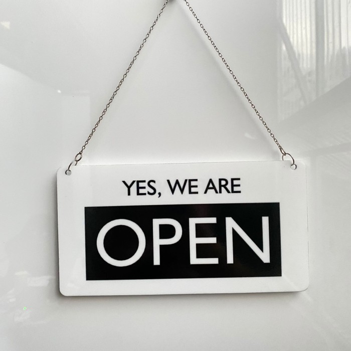 

Open Close Sign Akrilik