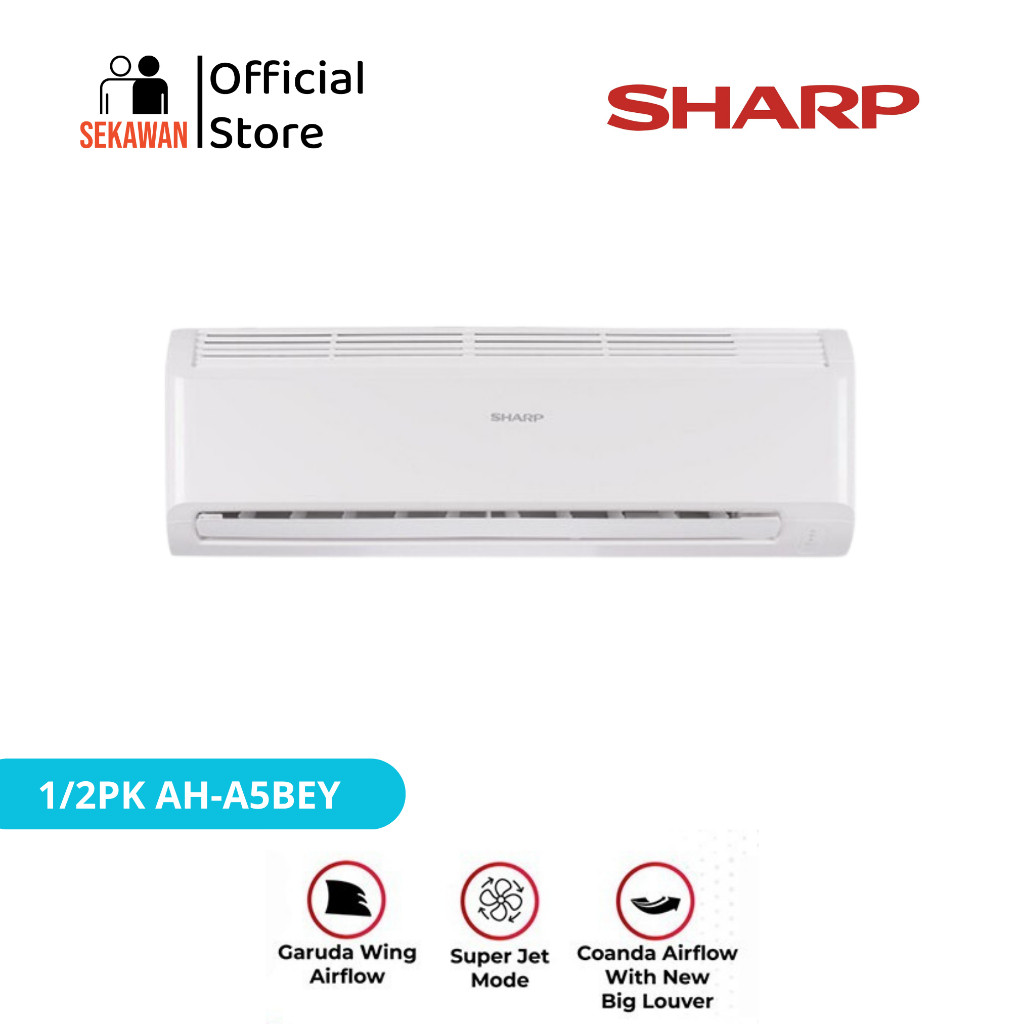 Sharp AC 1/2 pk AH-A5BEY/AH-A5ZEY garuda series ac pekanbaru