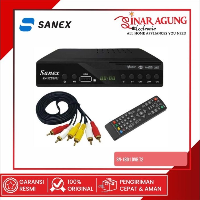 SANEX SET TOP BOX / PENERIMA SIARAN DIGITAL SN-STB1801 SN STB1801