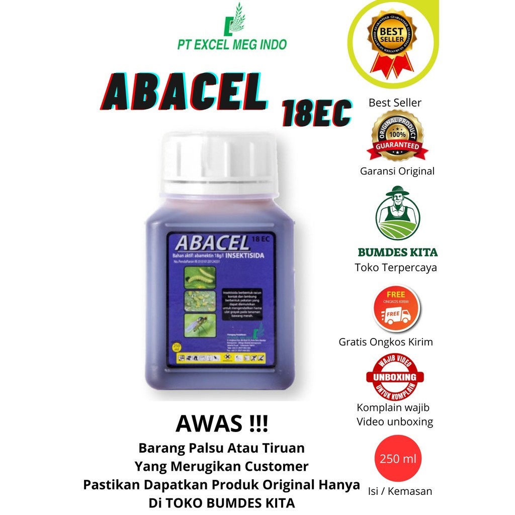ABACEL 18EC - 250ML INSEKTISIDA ABAMEKTIN