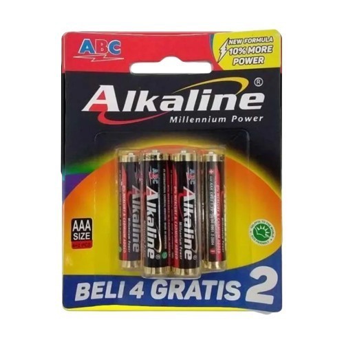 Baterai AAA ABC Alkaline 6 pcs Batu Batre A3 Battery//Baterai AAA ABC Alkaline 6 pcs Batu Batre A3 B