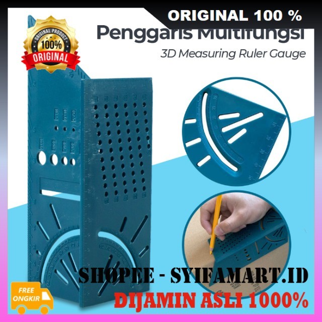 

BELI 1 GRATIS 1 Penggaris Mark Line Penggaris Siku Multifungsi Penggaris Segitiga Teknik 100% ORIGINAL