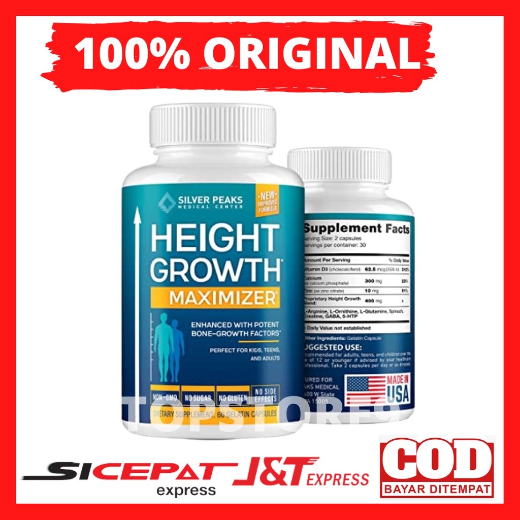 Height Growth Maximizer Usa Original Obat Peninggi Badan Super Cepat Grow Up Asli