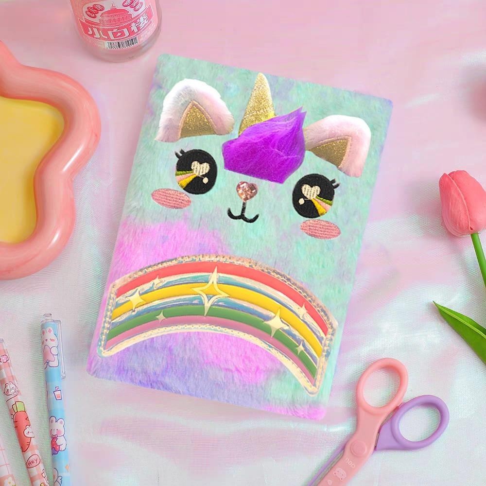 

MilL PENTHOUSE Notebook Bulu Diary Unicorn Bulu Buku Tulis Kuda Pony Karakter