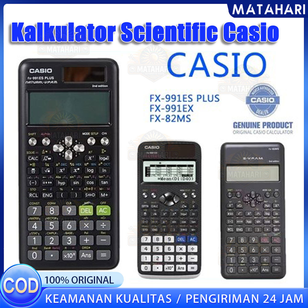 

Kalkulator Scientific Casio ilmiah FX-991EX/991ES-Plus Calculator Scientific Casio Kalkulator Casio Scientific 417 Fungsi/Dua Sumber Tenaga Baterai Dan Tenaga Matahari/40 Konstanta Rumus