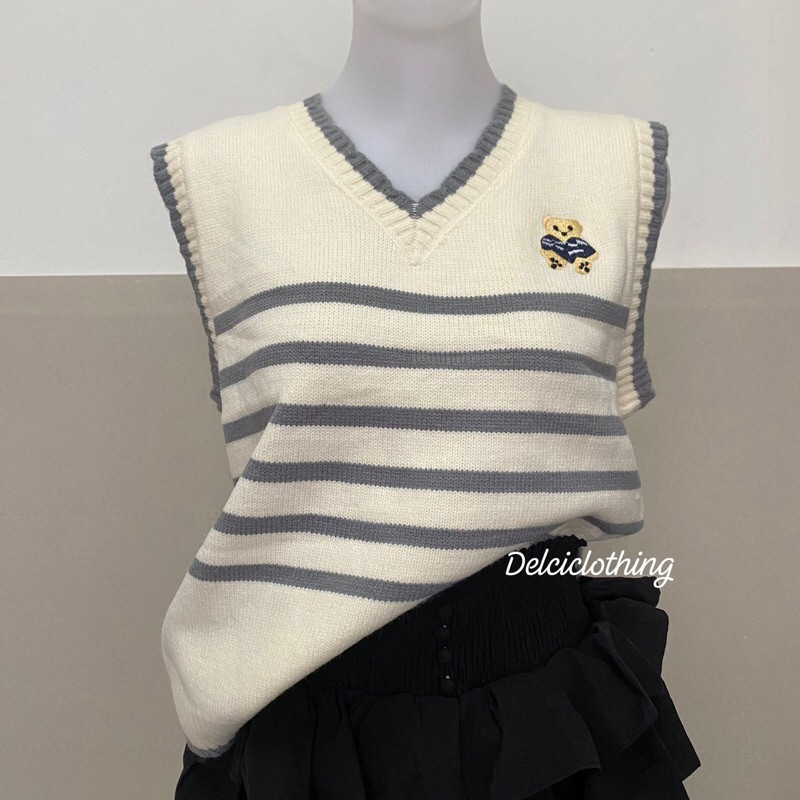 VEST KNIT PREMIUM by DECEMBER’S BKK | School Vest | Rompi Rajut Korean Style import Bangkok