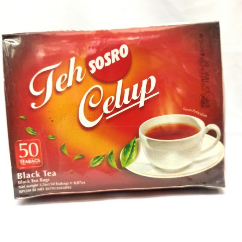 

Teh Kantong Bubuk Sosro Teh Celup 50 Kantong