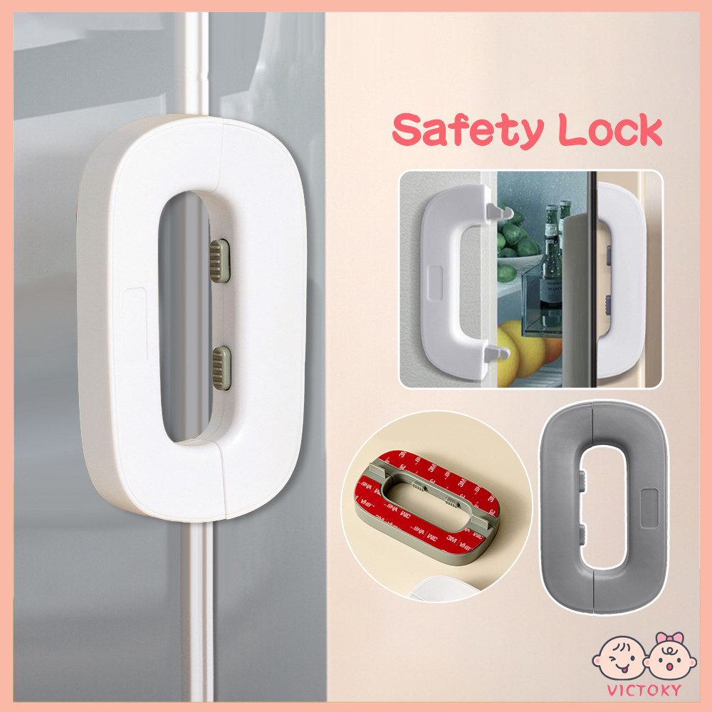 VICTOKY Baby Safety Lock Kunci Pengaman Lemari Pakaian Pintu Laci Pengunci Kulkas Dari Anak Anak