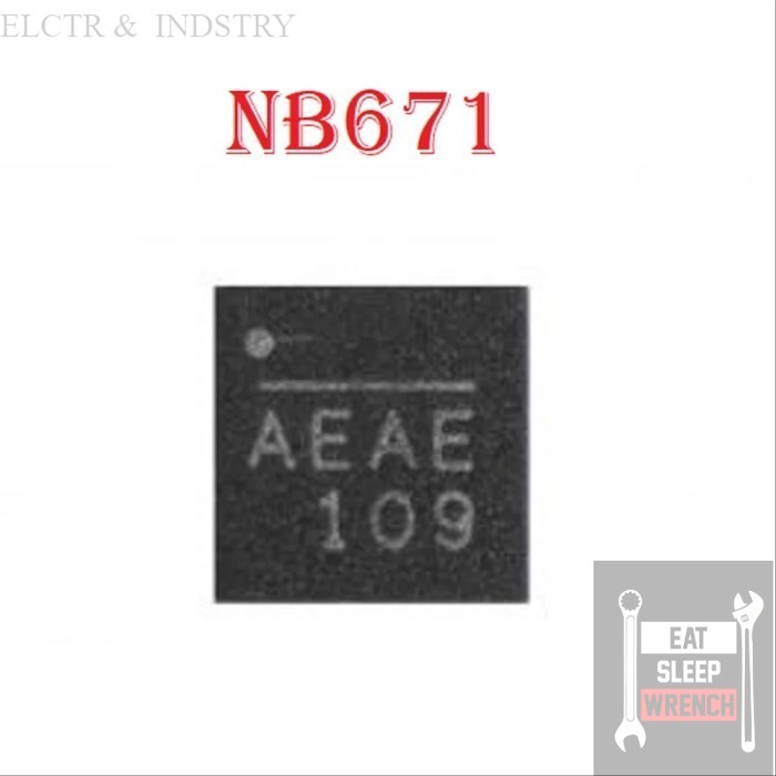 NB671 NB671GQ NB671GQ-P AEAE AEAD AEAF BS59 ADNF QFN aneka IC Transistor dan Mosfet