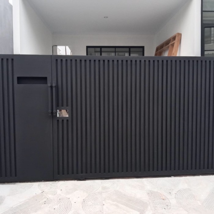 pagar minimalis modern