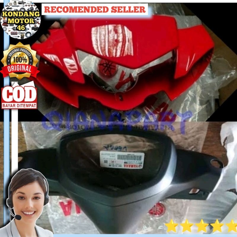 Batok depan  belakang vega r new warna merah maroon