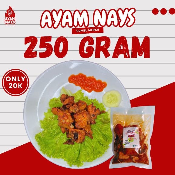 

AYAM NAYS BUMBU MERAH 250 GR - OLAHAN AYAM BUMBU MERAH