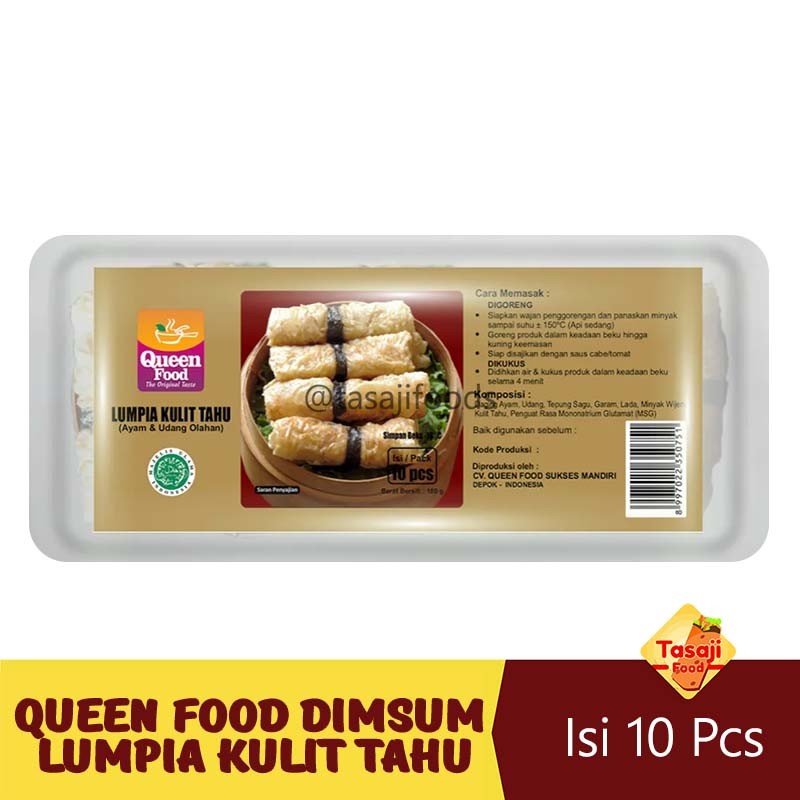 

Queen Food Dimsum Lumpia Kulit Tahu Isi 10 Pcs