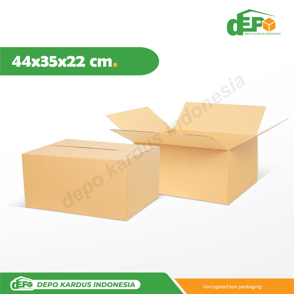 

Box 44x35x22 ( T.22 ) Kardus/Kemasan/Box/Packaging/Normal/A1/KardusKemasan/Karton/bucket/tinggi22