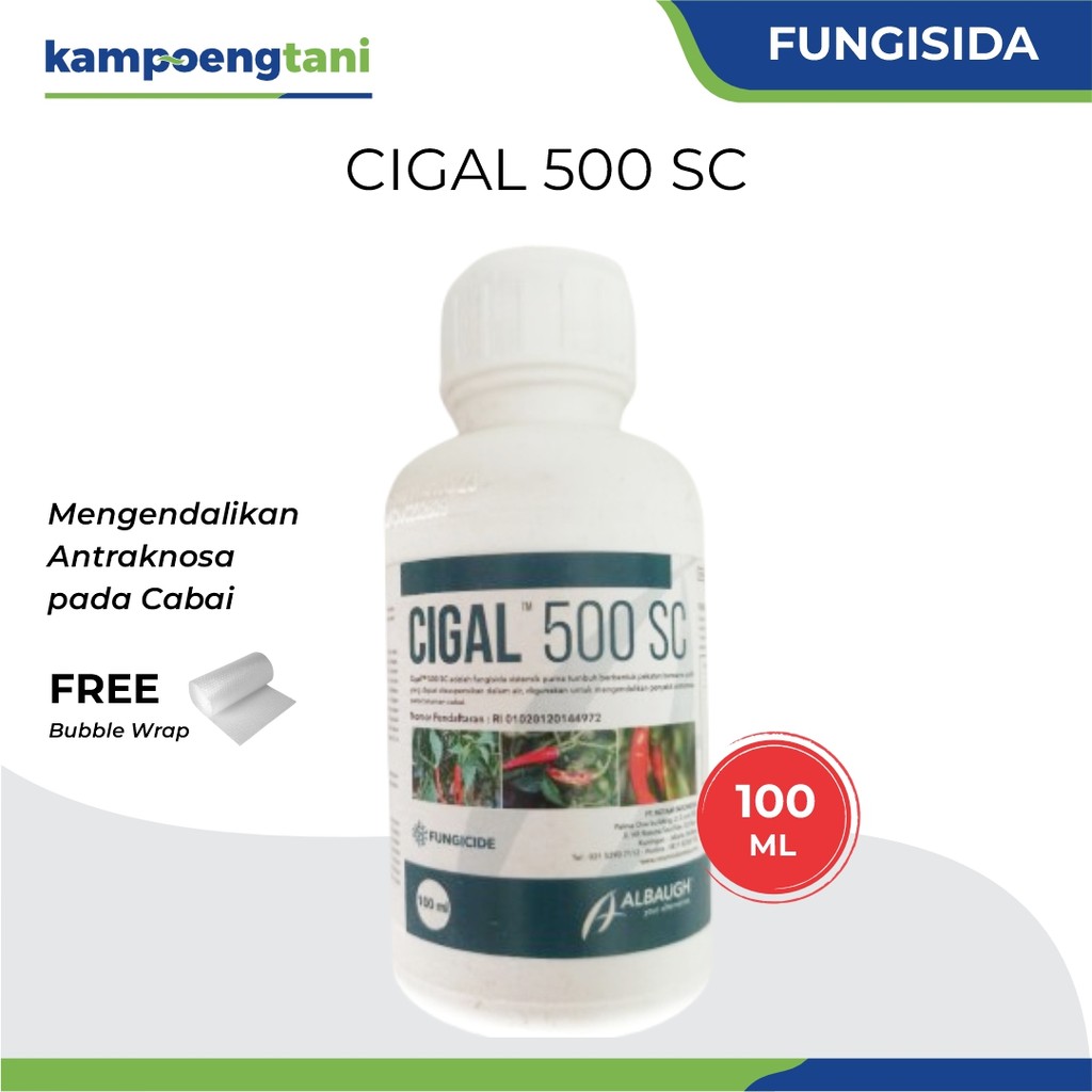 Kampoeng Tani - Fungisida Cigal 500 SC 100 ml Tebukonazol + Klorotalonil Pembasmi Penyakit Jamur Tan