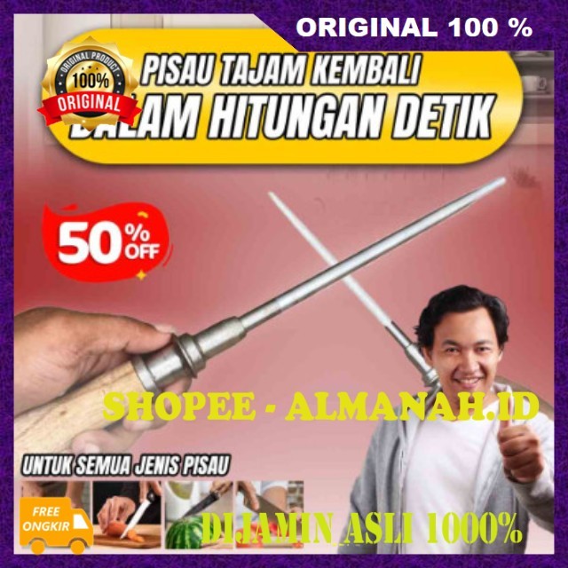 [BISA COD] Stik Asahan Baja Asah Pisau Stainless Asahan Pisau Baja Stick Asahan Pisau Pengasah Pisau
