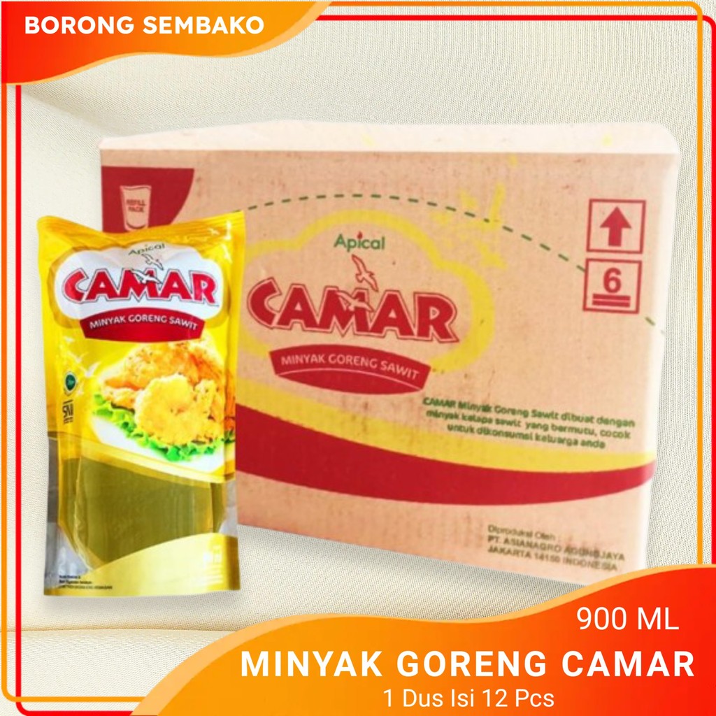

Minyak Goreng Camar 1 Dus / Minyak Camar 1 Dus / Minyak Goreng 900ml 1 Dus / Camar Minyak Goreng Standing Pouch 900ml