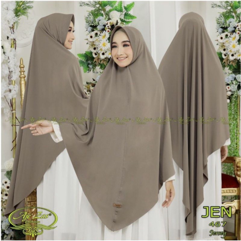 Hijab jersey jumbo jen // jilbab instan jumbo // hijab lancip // kerudung jersey jumbo // hijab syar