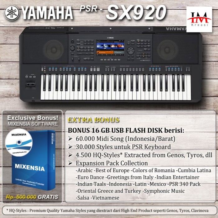 PSR SX920 / PSRSX920 / PSR-SX920 / PSR SX 920 Keyboard Arranger Yamaha