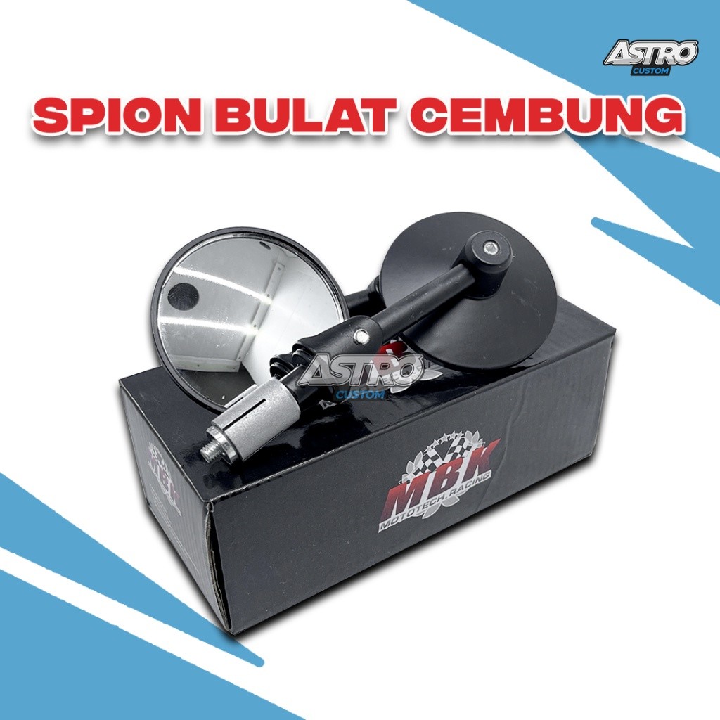 Spion Jalu Bar End Bulat Universal Nmax Aerox Vario PCX BeaT Mio Scoopy Vespa W175 Vixion Sepion Mot