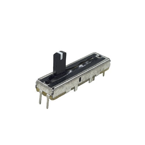 Potensio Geser 3.5cm 6 pin 100k Stereo Kaki 3-3 Slide 3.5cm Mixer 104