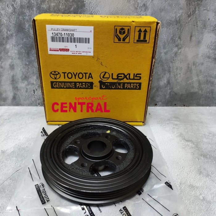 PULLEY CRANKSHAFT PULLY KRUK AS TOYOTA STARLET 1.300CC ORIGINAL