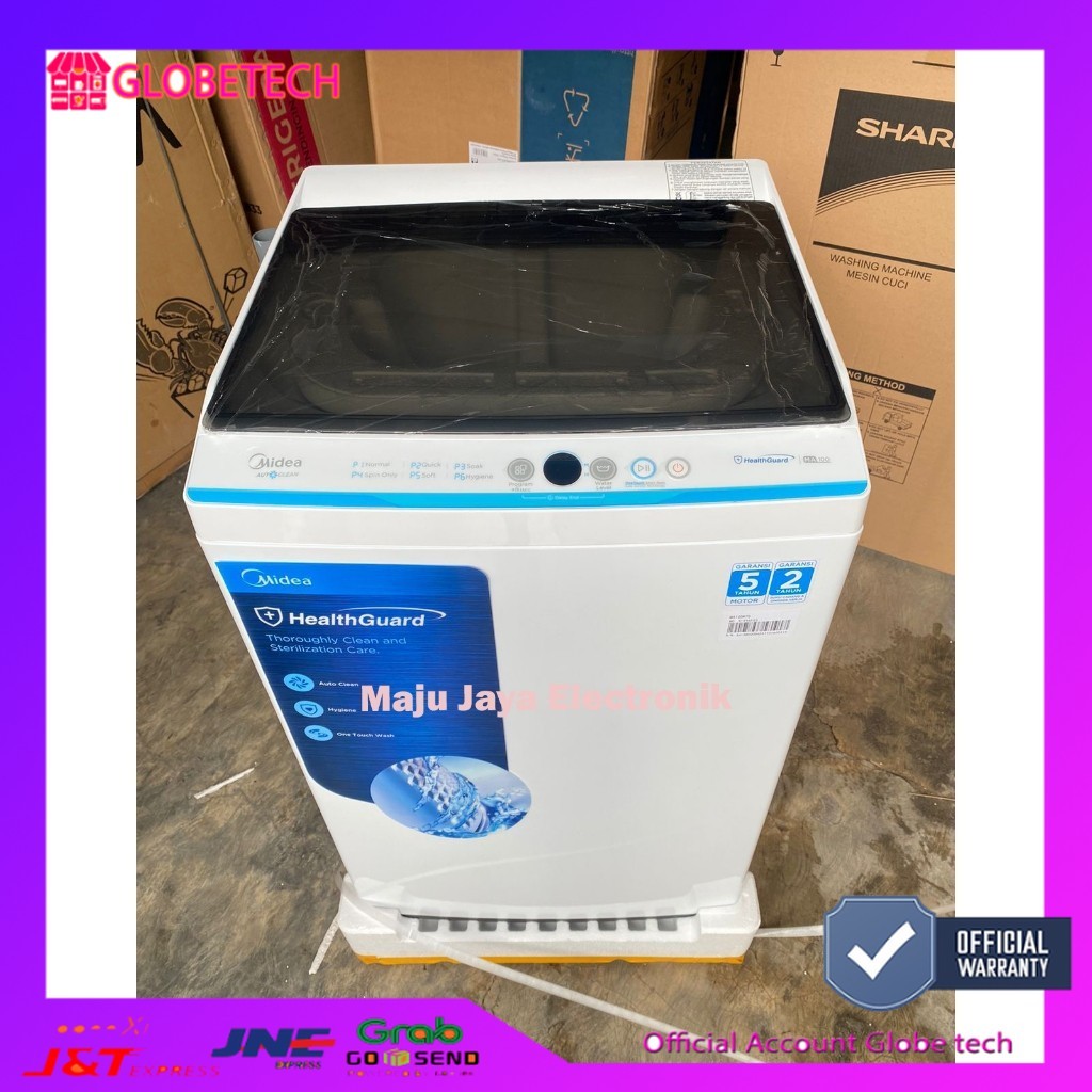 mesin cuci midea MA100W85 Mesin Cuci Top Load | Kapasitas 8.5 Kg free ongkir se bandar lampung