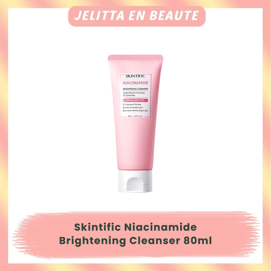 SKINTIFIC Niacinamide Brightening Cleanser 80ml - Facial Wash