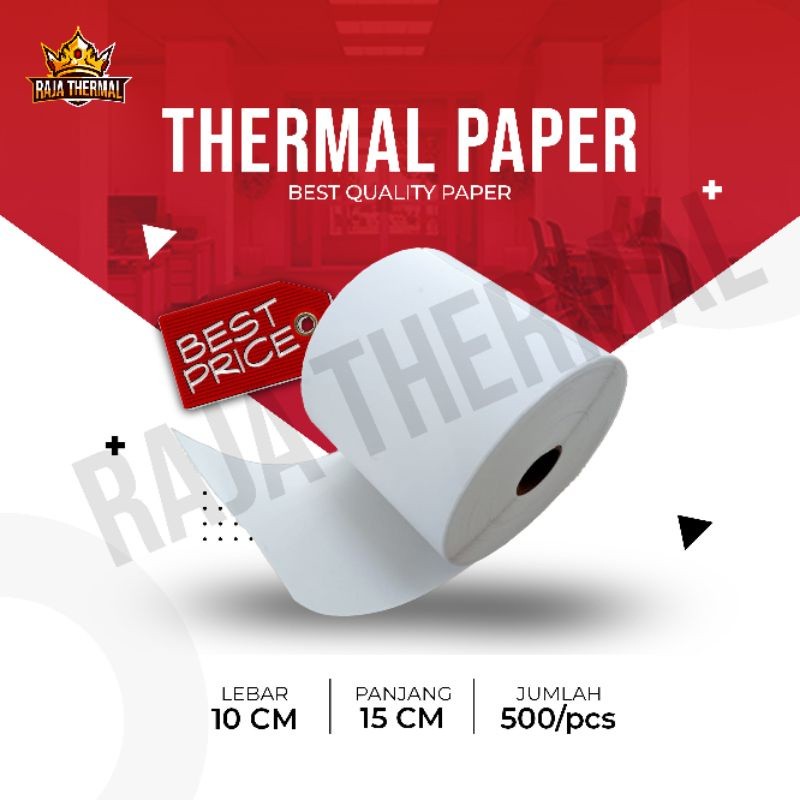 

STICKER KERTAS THERMAL LABEL 100X150 MM A6 500 LEMBAR
