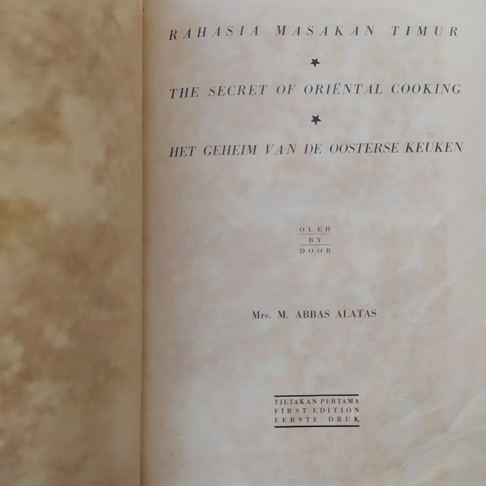 

Rahasia Masakan Timur Het Geheim Van De Oostere Keuken - Abbas Alatas