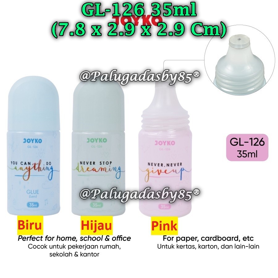 

(1 Biji) Liquid Glue JOYKO GL-126 35ml / Liquid Glue Lem Kertas Cair Joyko GL-126 35ml