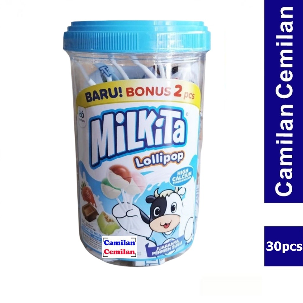 

Milkita Assorted Milk Lollipop Toples isi 30 pcs