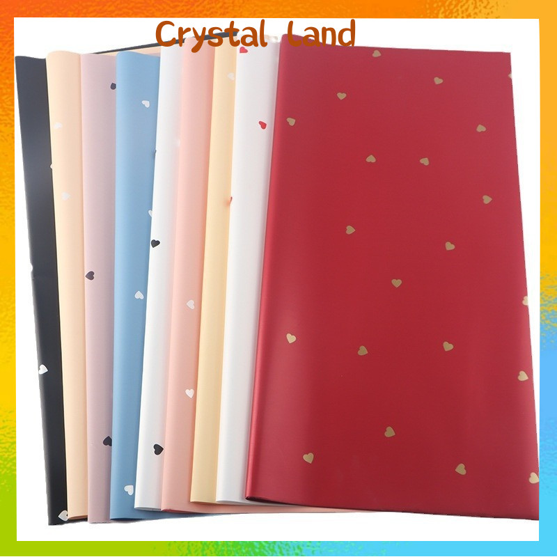 

Wrapping Paper Kertas Buket LOVE Polkalove Cellophane / Kertas Kado Ecer KB6134