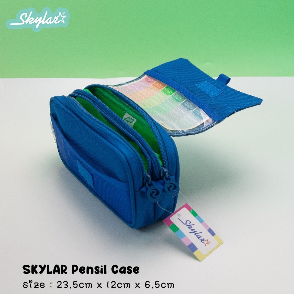 

JAMIN MURAH !!!SKYLAR PENCIL CASE FLAP tempat pencil anak 2 seleting SKPP(BISA LANGSUNG ORDER)