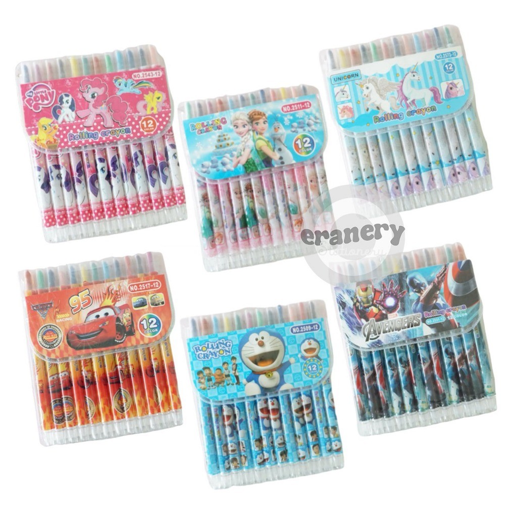 

CRAYON PUTAR/ KRAYON WARNA KARAKTER