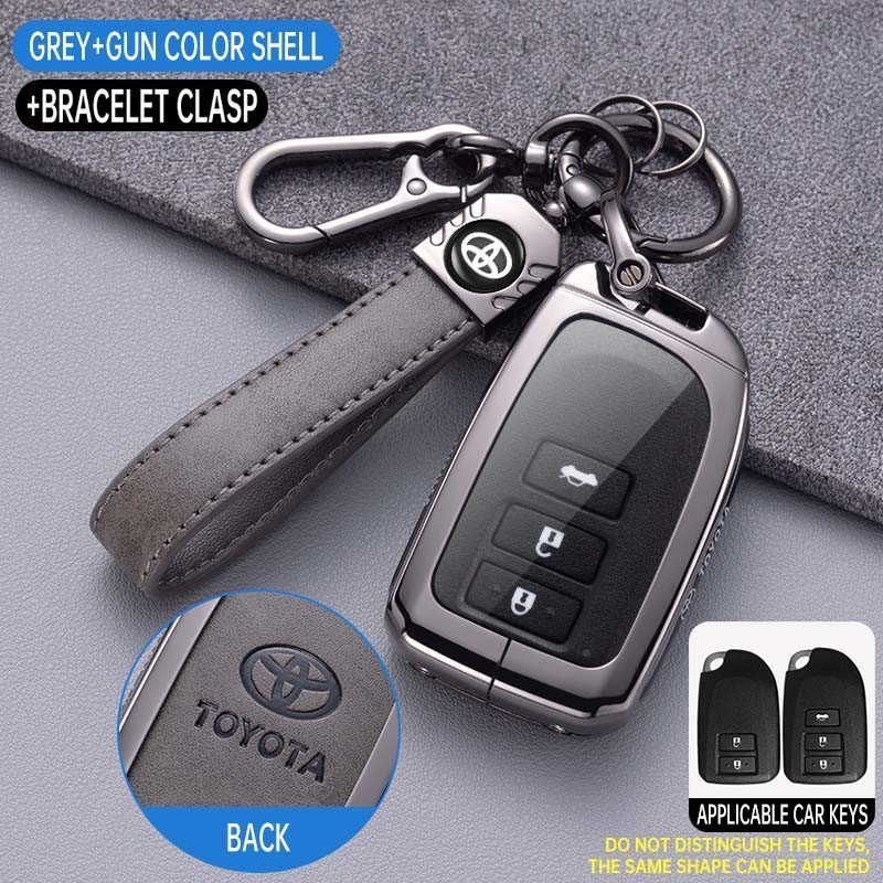 Cover kunci Mobil Untuk Toyota Yaris Vios 2/3 Tombol Car Key Cover/Sarung Kunci Mobil/Case Kunci Mob