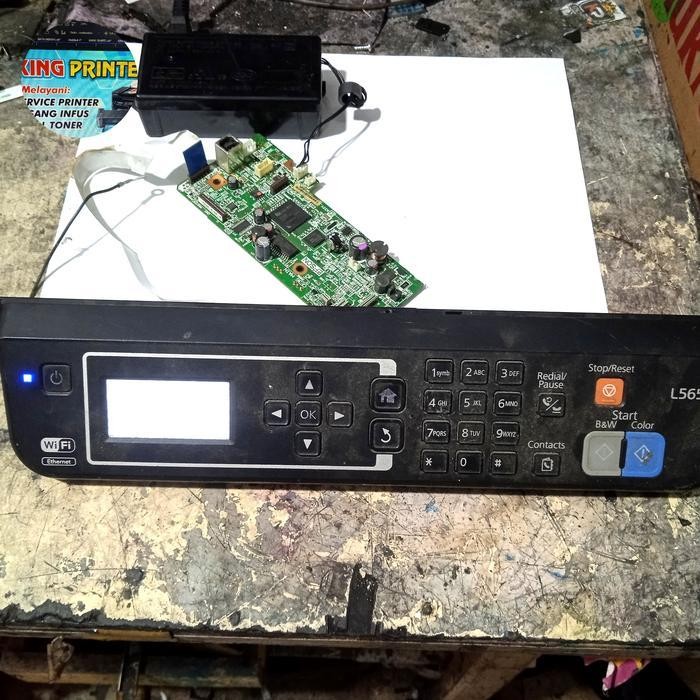 tombol panel printer epson l565 on off