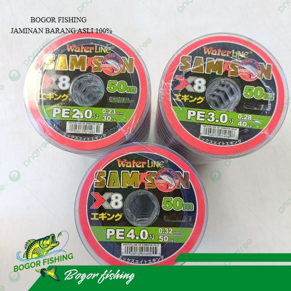 SENAR WATERLINE PE SAMSON X8 50 METER CONNECTING