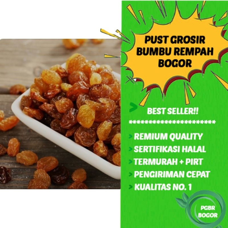 

Kismis toping nasi kebuli 30 gram cukup untuk 1 kg beras enak asam manis