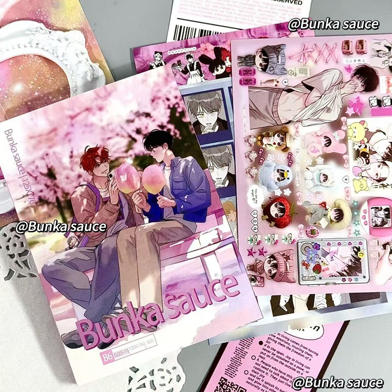 

30 Pages Ins Korean Comics Men Decorative Stickers Book Scrapbooking Phone Case DIY Journal Collage Material Sticker Gift