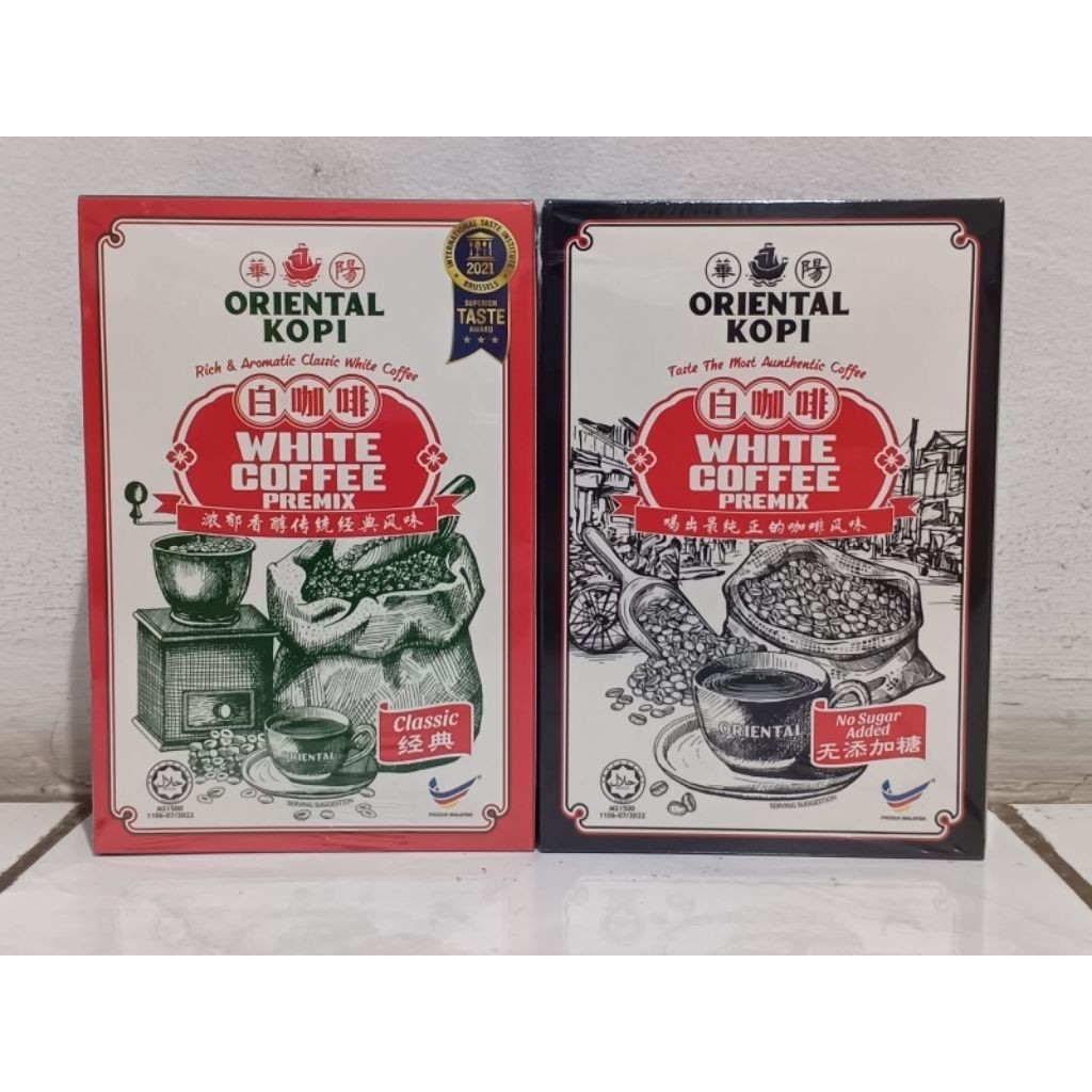 

JAMIN MURAH !!!Oriental Kopi White Coffee Malaysia Halal (Oriental Kopi) / teh tarik / royal chocolate 40g x 10 sachet (400g)(BISA LANGSUNG ORDER)
