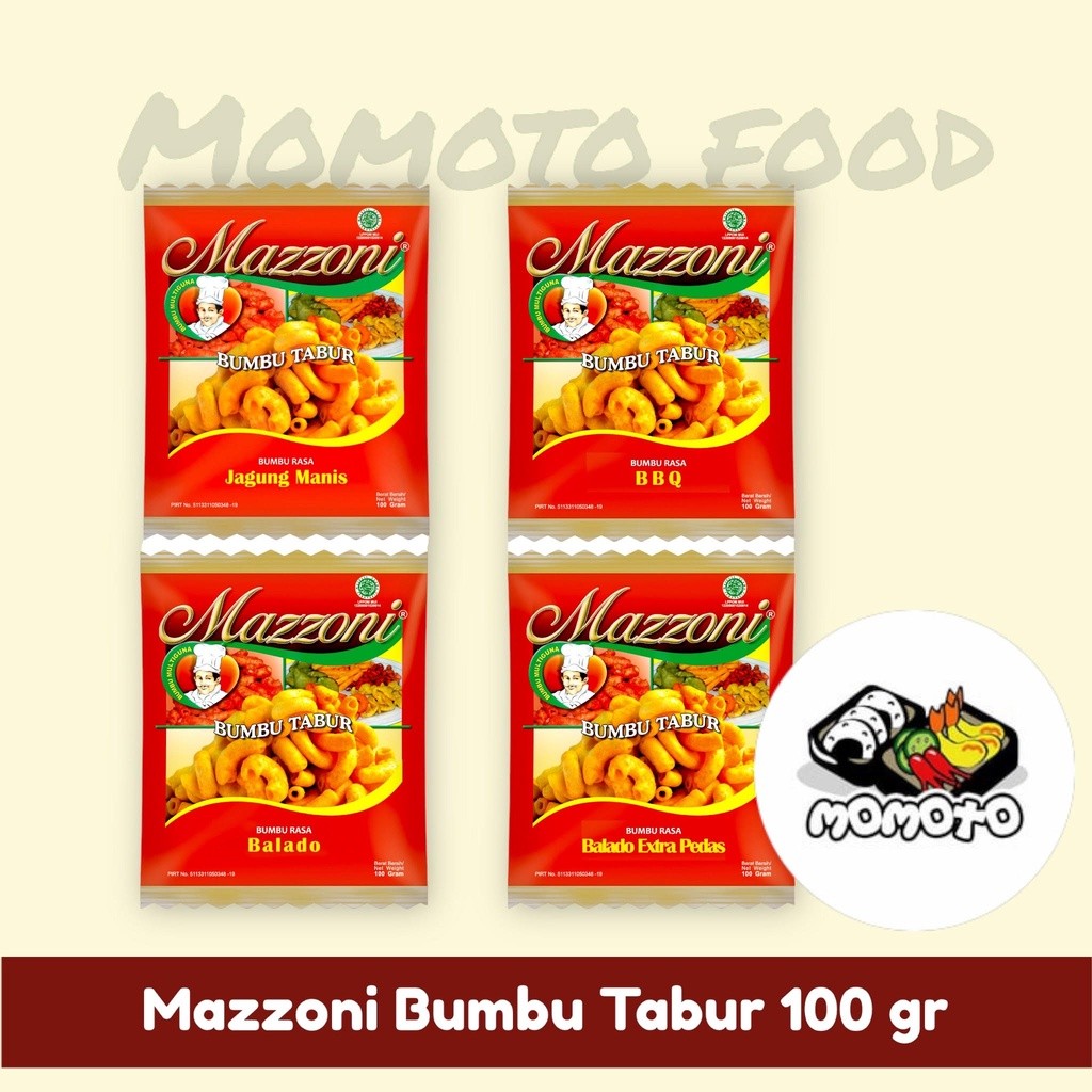 

MAZZONI Bumbu Tabur 100 gram Kentang Ayam Goreng Bubuk Pok