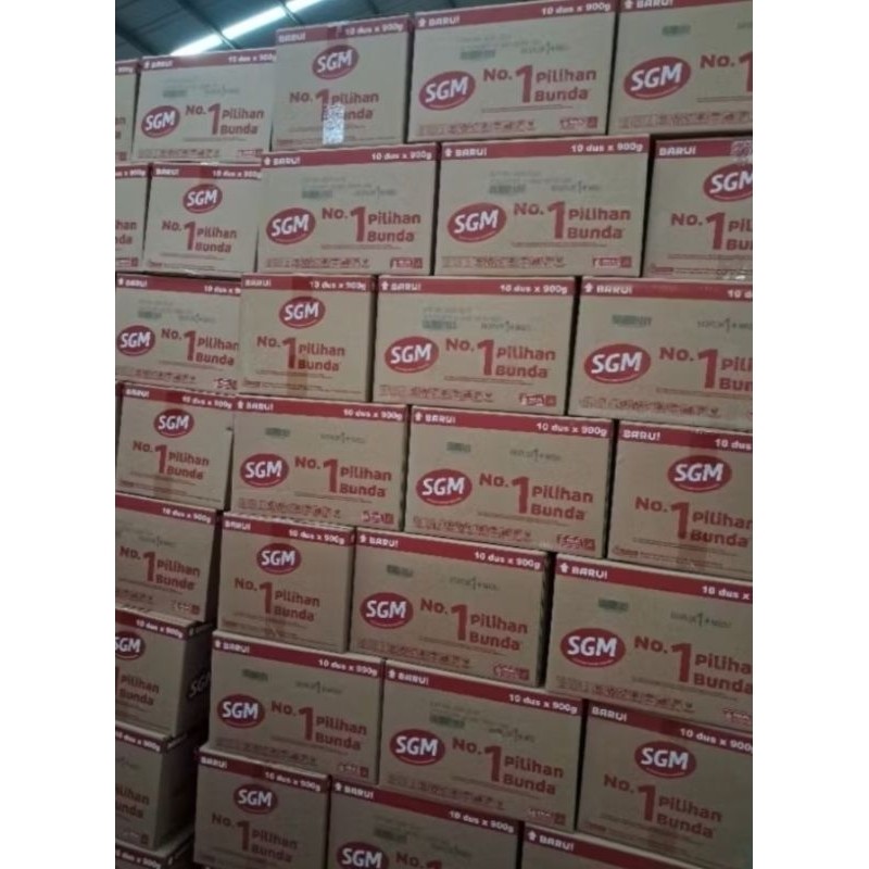 New SGM 1+/3+ 900gr Karton (Isi 10) Susu Formula Nutrisi TerbaikPremium
