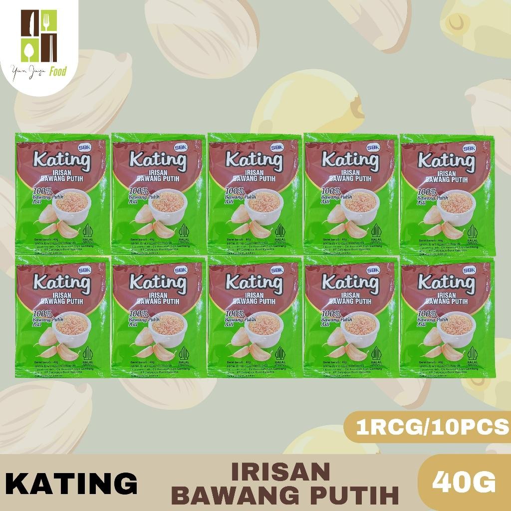 

Kating Irisan Bawang Putih 40g - 1RCG/10PCS Irisan Kecil Kasar Bawang Putih /100% Bawang Putih Asli