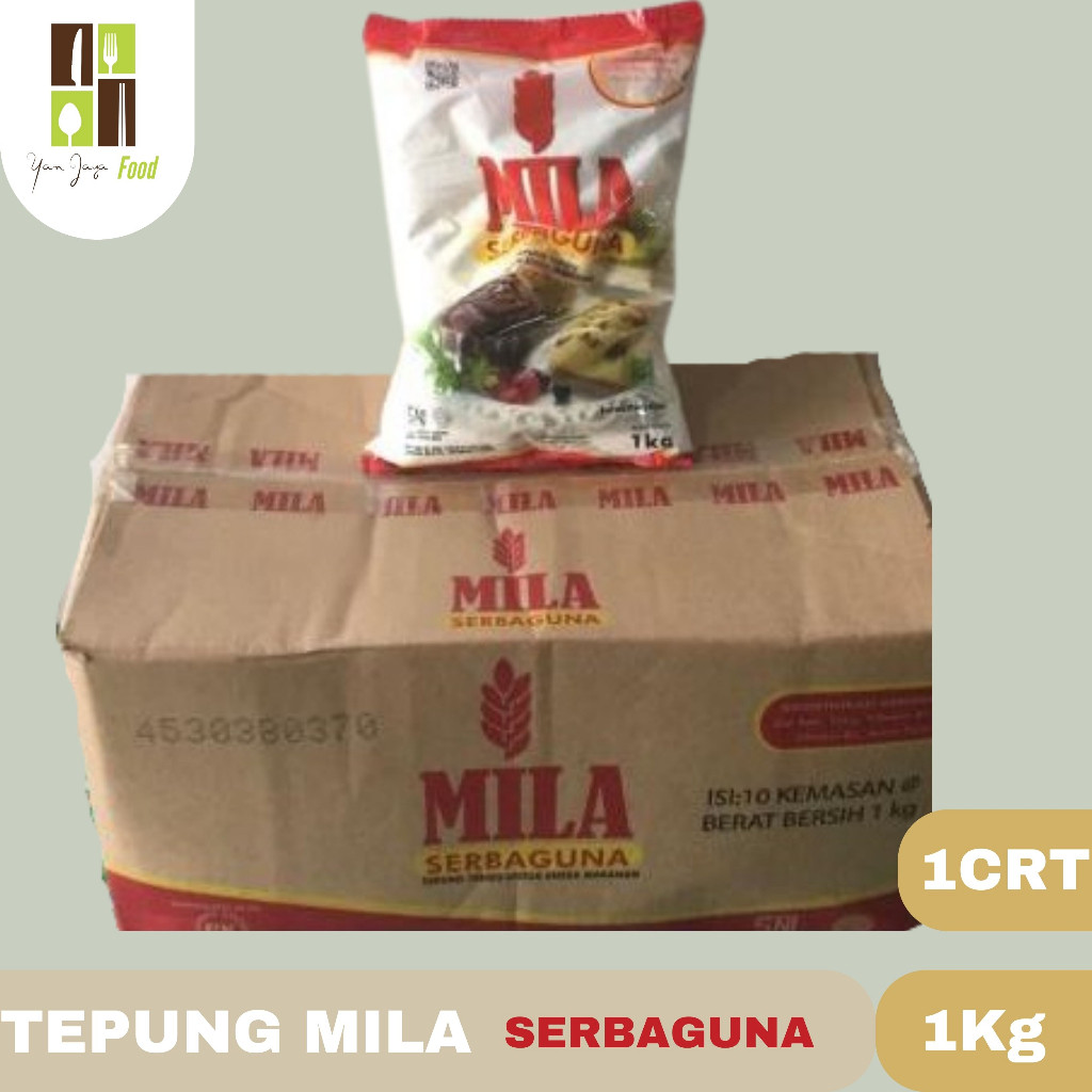 

Tepung Terigu Mila Serbaguna / Tepung Terigu Untuk Aneka Makanan 1 Kg 1 CARTON
