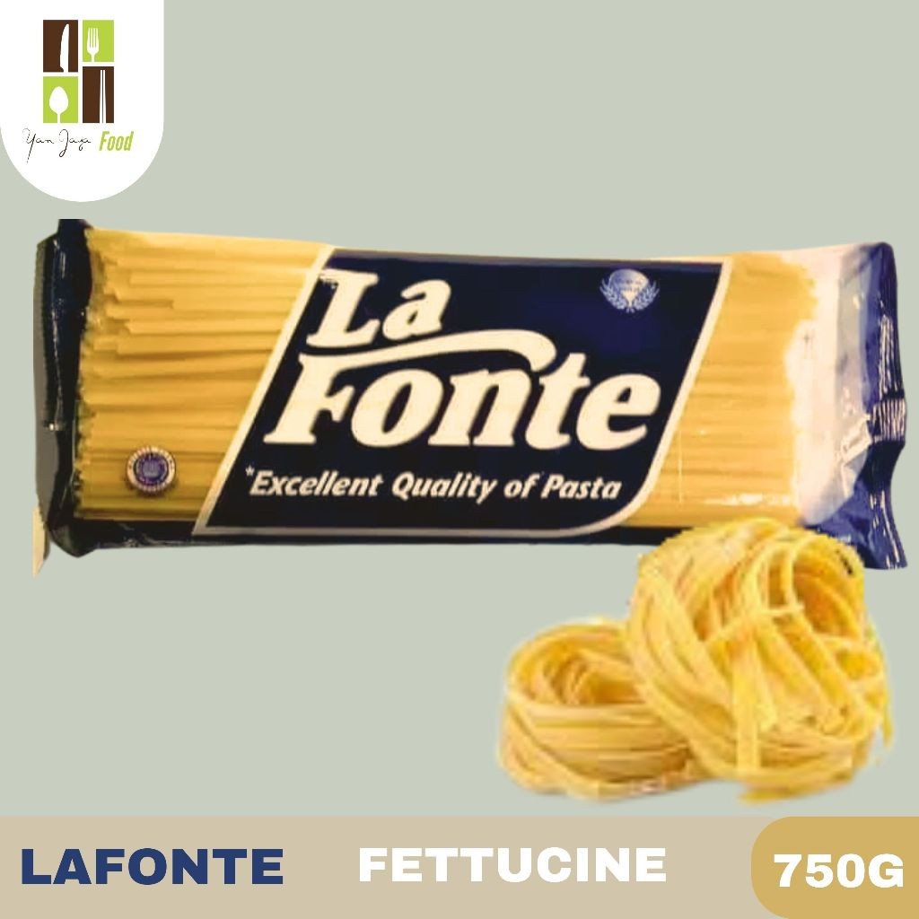 

Lafonte Fettucine Long / La Fonte / Fettucini Pasta / Instan Kemasan 750g