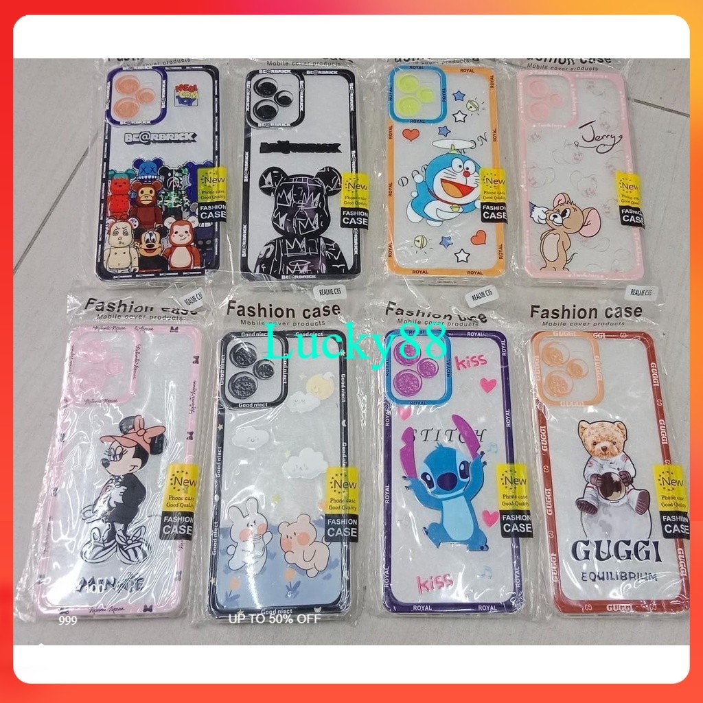 [ iPhone X / XS / XR / XS Max / 11 / 11 Pro / 11 Pro Max ] Case Robot Bear Corak Nasa Realme TPU Sof