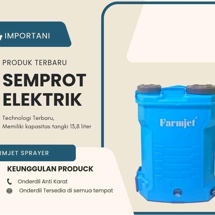 Hot Produk Semprotan tanaman elektrik semprot sawah elektrik sprayer 2 1 tangki 16 liter - ELEKTRIK,