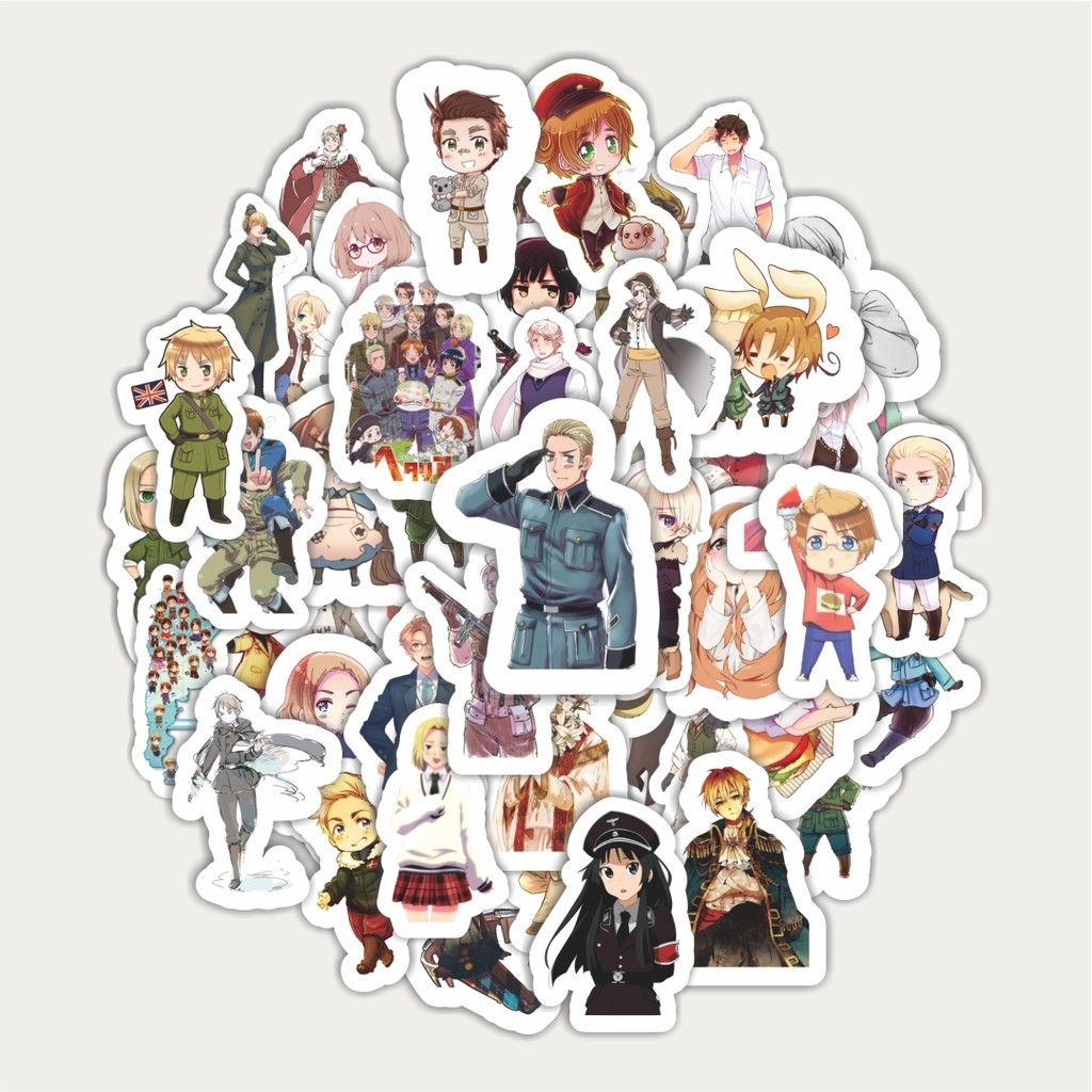 

Sticker Pack Stiker Anime Hetalia: Axis Powers | Sticker TUMBLR | Stiker LAPTOP KOPER HELM