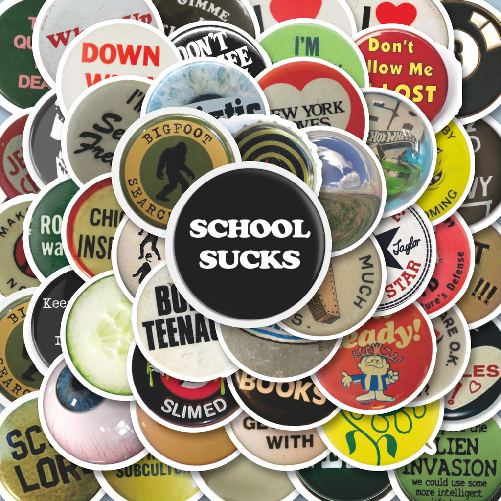 

100PCS Lucu Stiker Pin Baju Keren INS Style Stiker Aesthetic Stiker Anti Air Stikers Berperekat Waterproof sticker decal buat Motor Helm Buku Journal Koper Casing HP Laptop Botol Minum Hadiah anak